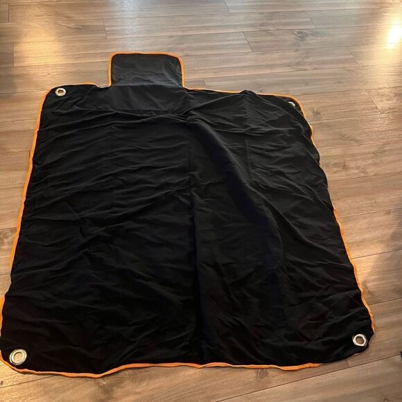 Harley Davidson Motorcycle Black 2 Sided Fleece/Tarp Blanket - Picture 2 of 3
